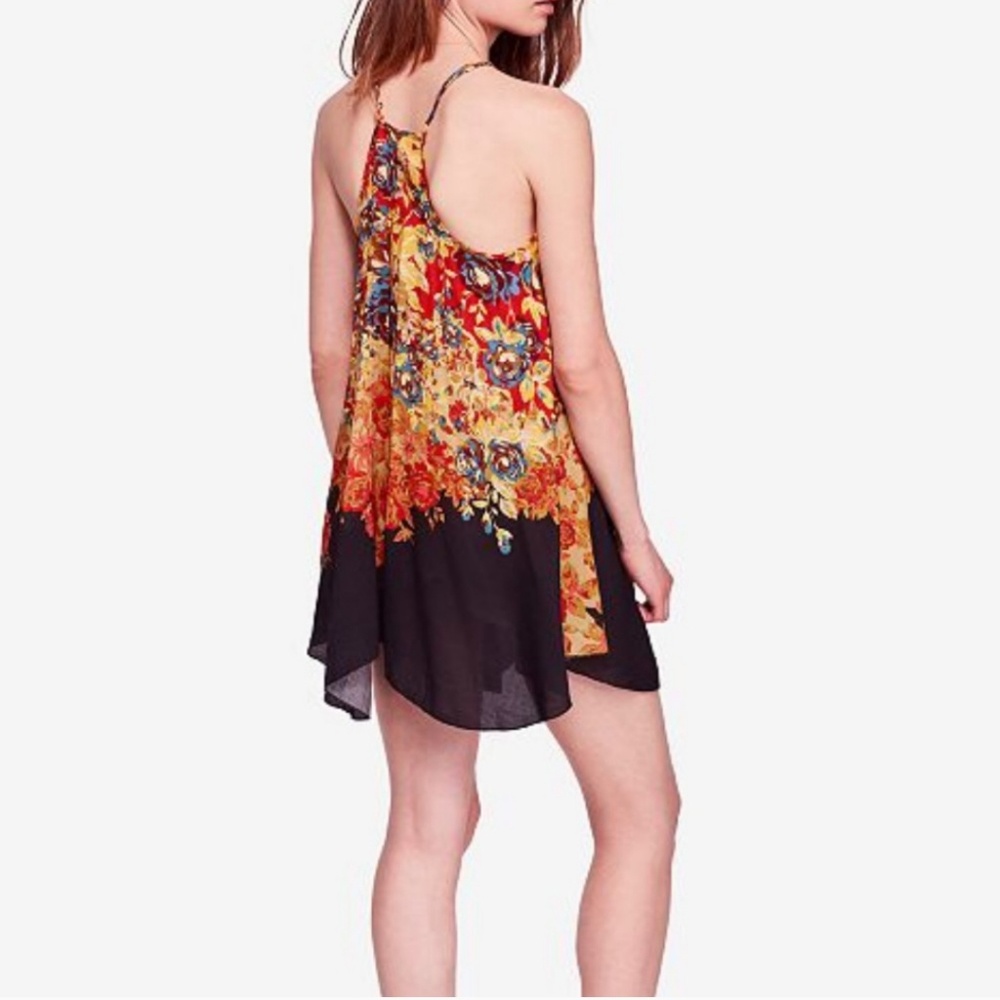 Free People 🌹Floral Haze Printed Mini Dress